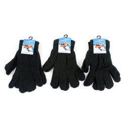 Adult Magic Stretch Gloves - Black Case Pack 24